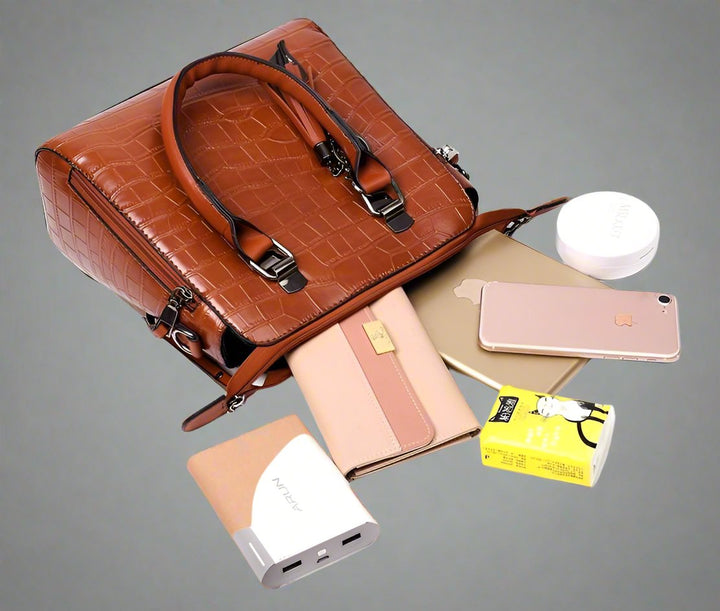 BUSINESS | 4-Piece Leather Bag Set