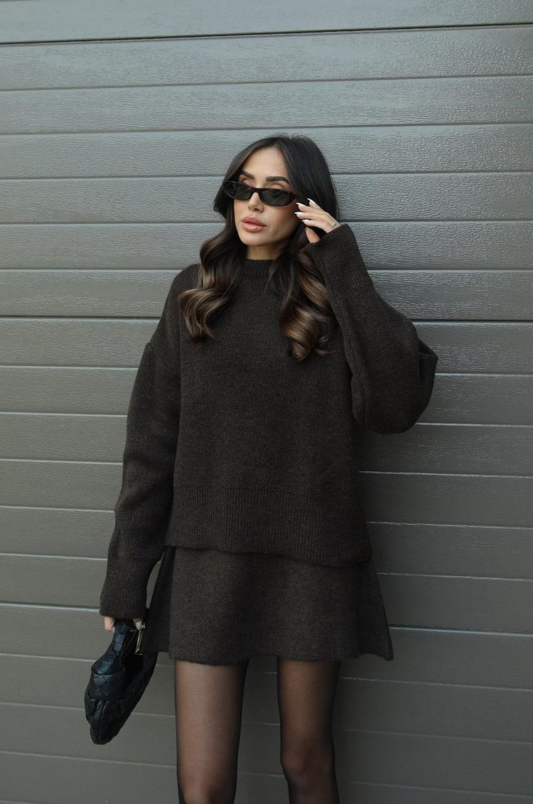 FOX | Sweater Skirt Set